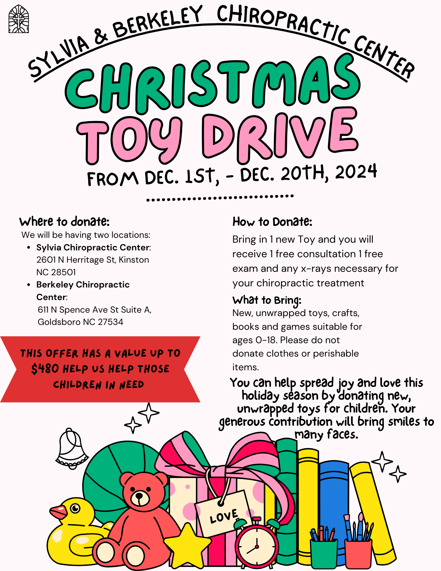 Flyer for 2024 Christmas Toy Drive